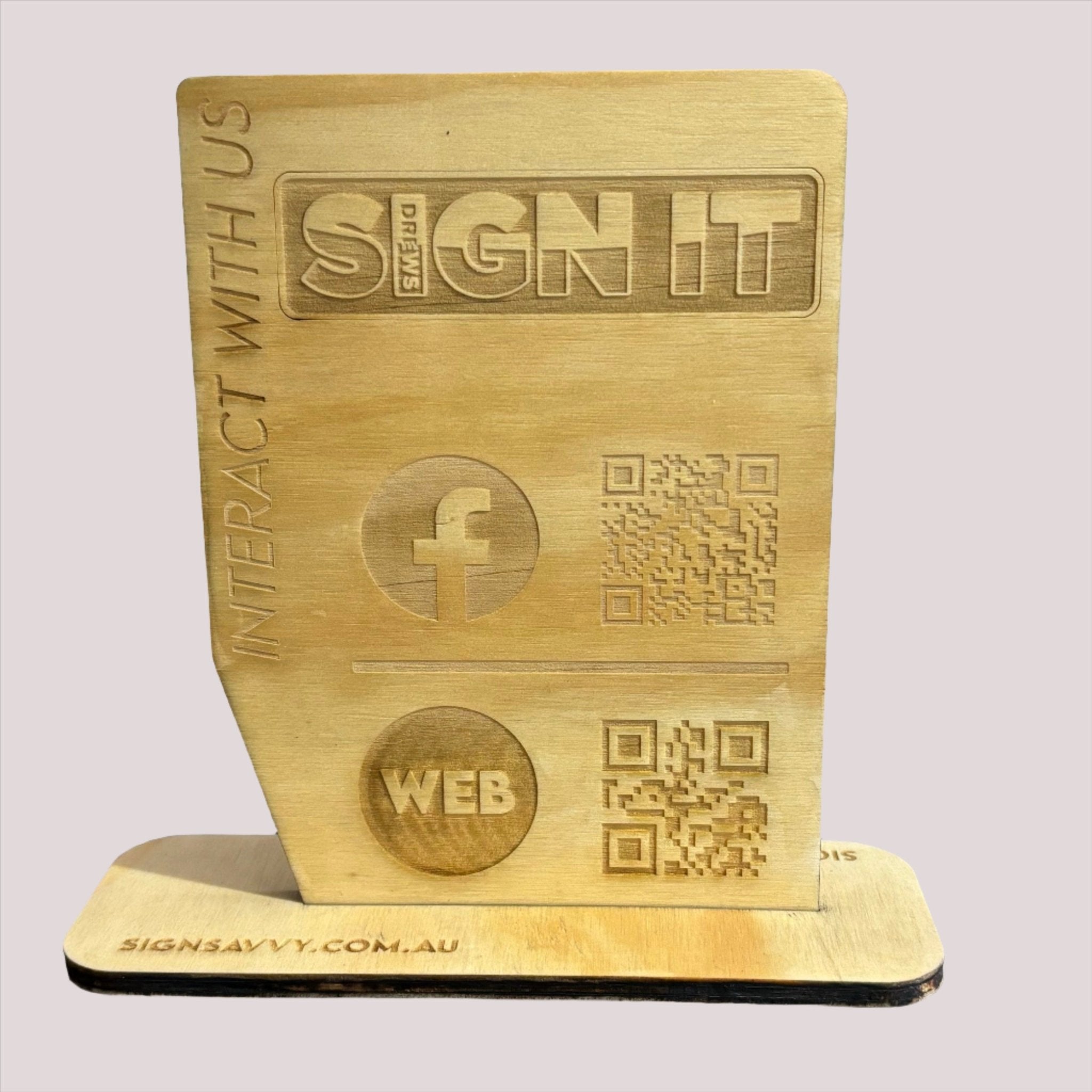 Customer Engagement & Interaction Desktop Stand - Plastic Free - Drew's Sign It Pty LtdPromotional Signage & Banners