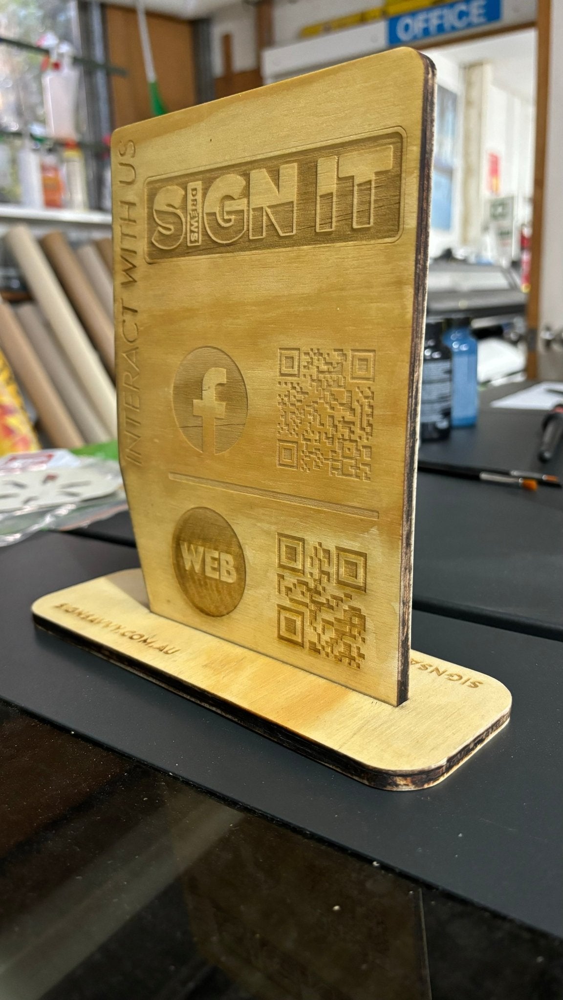 Customer Engagement & Interaction Desktop Stand - Plastic Free - Drew's Sign It Pty LtdPromotional Signage & Banners