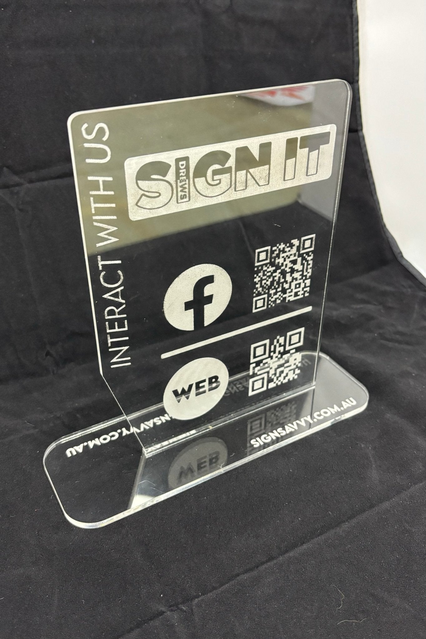 Desktop Interaction Stand - Drew's Sign It Pty LtdPromotional Signage & Banners