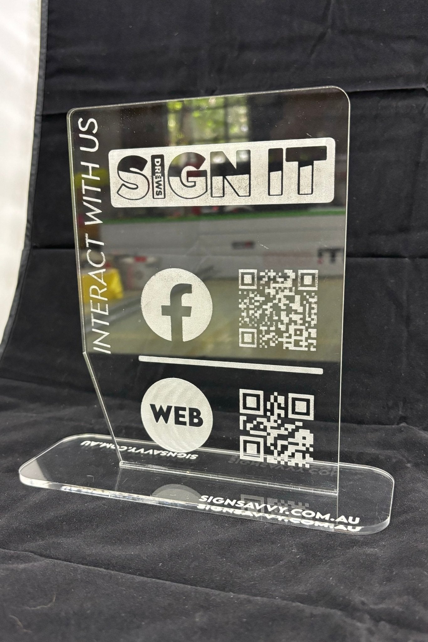 Desktop Interaction Stand - Drew's Sign It Pty LtdPromotional Signage & Banners
